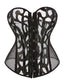 by LUANA - FORTALEZA Transparent Hollow Net Corsage med Trusse (A2233|XS|2XL)