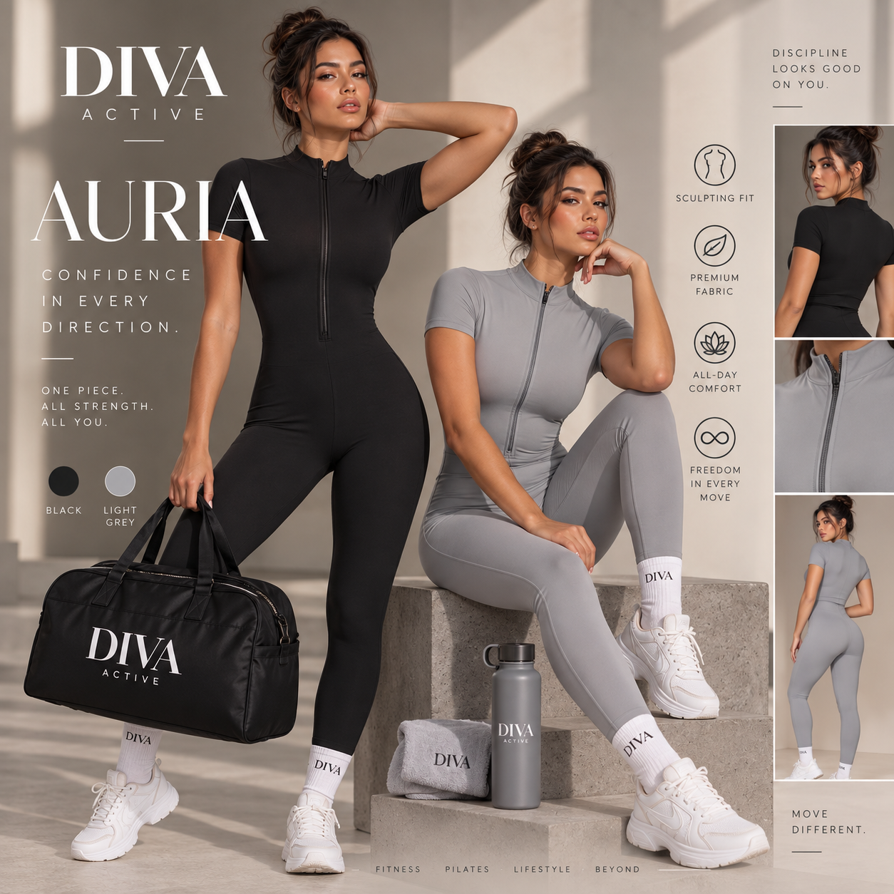 Diva Active Auria I Lysegrå
