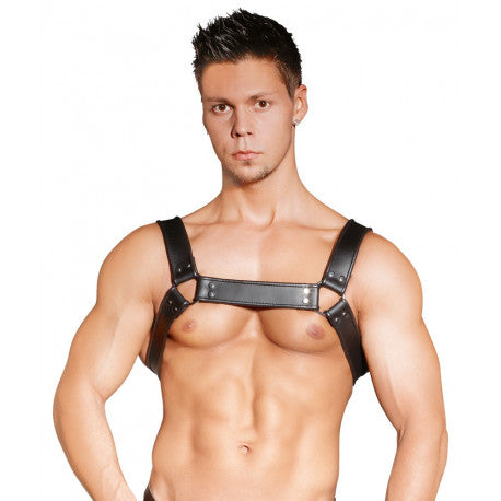 Zado Læder Bryst Harness til Mænd I One Size