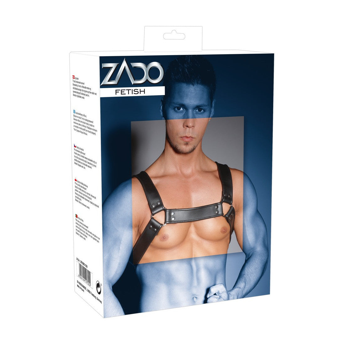 Zado Læder Bryst Harness til Mænd I One Size