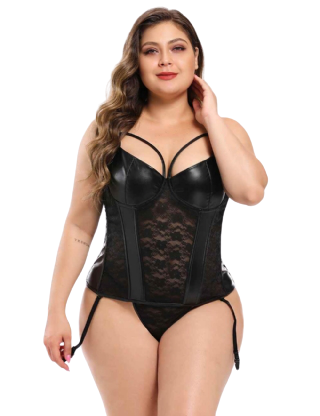 by LUANA - SWEDEN Spandex Corsage med Trusse (A3447|S|XL)