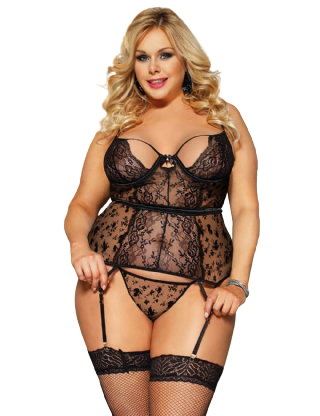 by LUANA - CAPE TOWN (R80766)Exquisite Hofteholder & BH (One size I Queen size I 3XL)