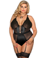 by LUANA - SANTIAGO  Satin Body (uden BH bøjle) (R80651-1|One size I Queen size I 4XL)
