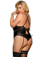 by LUANA - SANTIAGO  Satin Body (uden BH bøjle) (R80651-1|One size I Queen size I 4XL)