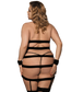 by LUANA - JOHANNESBURG Bondage Chemise med Kæde og Manchetter (R80183IOne size I Queen size))