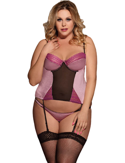 by LUANA - BERGEN Corset med Trusse og Hofteholder (R80395|One size | Queen size I 1XL)