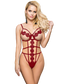 by LUANA - BUZIOS Bondage Teddy Rød (R80944-2|One Size  I Queen Size)