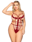 by LUANA - BUZIOS Bondage Teddy Rød (R80944-2|One Size  I Queen Size)