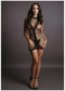 LE DÉSIR Met Contrast Mini Dress - ALBA