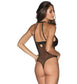 Dreamgirl -  Womens Velvet Jacquard Mesh Teddy Style 10999
