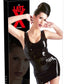 Late X - Latex Minidress - Sort